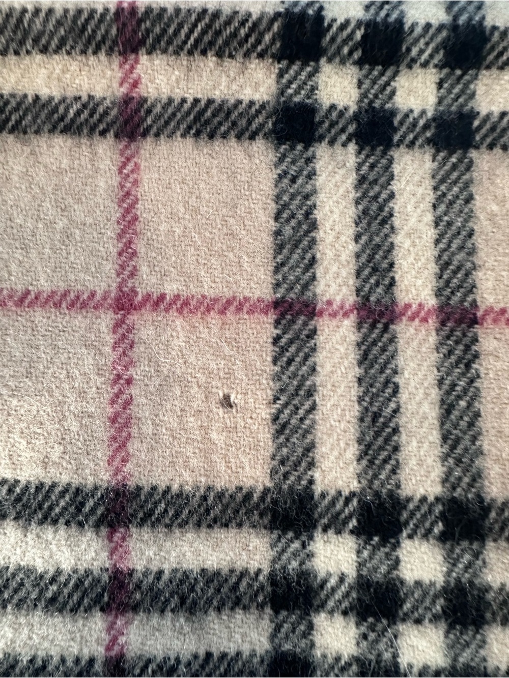 Burberry Beige, Black & Pink Classic Check Scarf - Picture 5 of 6